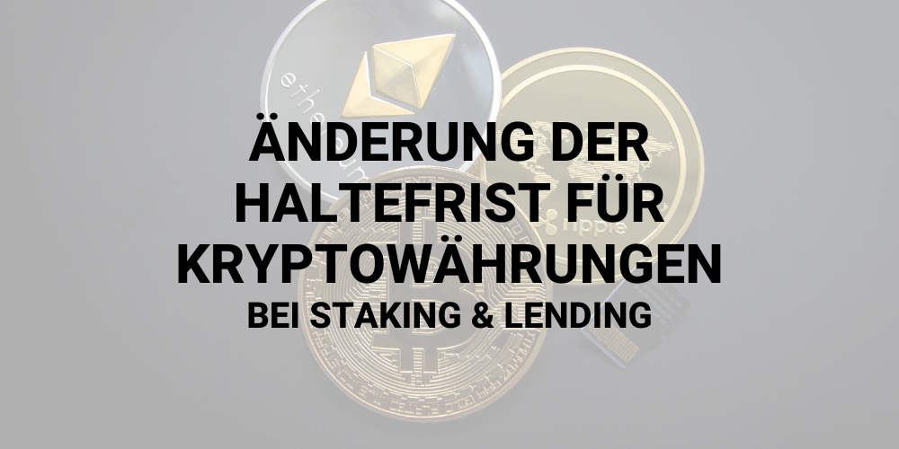 Haltedauer Kryptowährungen bei Lending und Staking